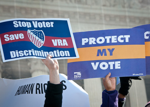 Voting-rights advocates say the John Lewis Voting Rights Advancement Act would help prevent restrictive voting laws from being passed in Missouri. (SEIU/Flickr)