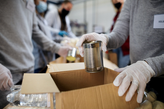 A Greater Boston Food Bank survey found that only one in three adults experiencing food insecurity in Massachusetts is getting food from charitable sites, like food pantries. (Adobe Stock) 