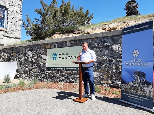 Wild Montana's Executive Director Ben Gabriel announced the organization's new approach at an event in Helena. (Wild Montana)
