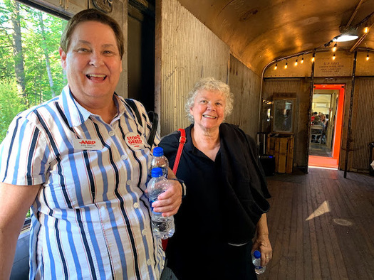 Julie Manuel, left, was the winner of the 2020 Andrus Award in Oregon. (Joyce DeMonnin/AARP Oregon)