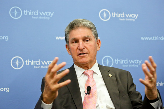 U.S. Sen. Joe Manchin, D-W.Va., speaks at a breakfast discussion in 2017. (Flickr/Third Way Think Tank/license: https://creativecommons.org/licenses/by-nc-nd/2.0/)