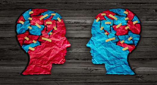 According to a Public Agenda/USA Today survey, 79% of Americans believe that making more opportunities to talk with people who have different views would be an effective way to reduce divisiveness. (Adobe Stock)