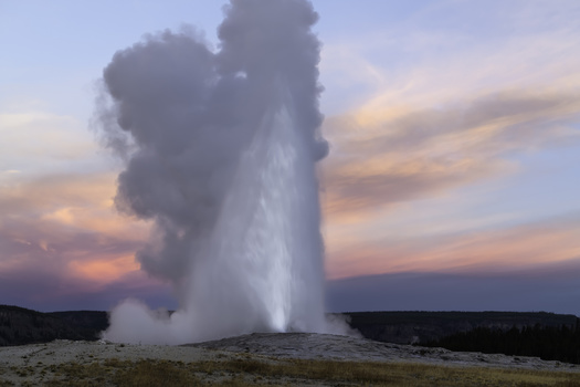 Yellowstone National Park has a new mobile app with live updates to the status of lodges, campgrounds, roads and geyser predictions when in cell service. (Adobe Stock)