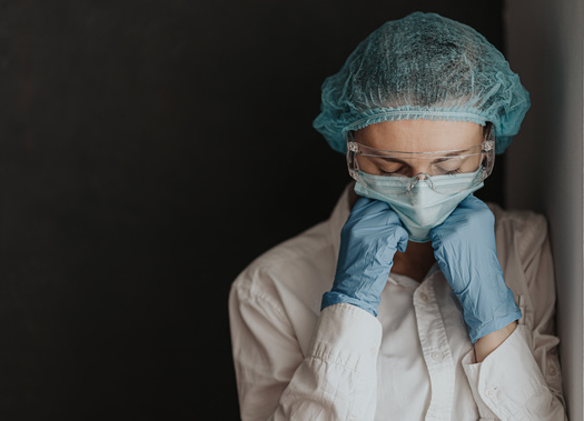 In a Washington Post/Kaiser Family Foundation poll, nearly three in 10 healthcare workers said they were considering leaving the profession. (Adobe Stock)