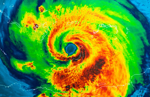Fifty-eight news segments mentioned Hurricane Ida's rapid intensification, going from a Category 1 to a Category 4 in less than 24 hours, a clear signal of a warming climate, but news outlets failed to report the connection. (Adobe Stock)