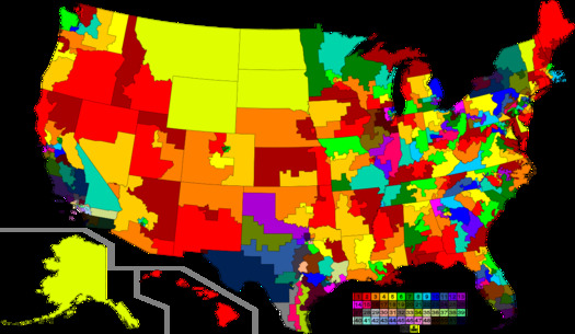 Every 10 years, states, including Arizona, go through the process of using new census data to redraw the boundaries for congressional and legislative districts. (Wikimedia Commons)