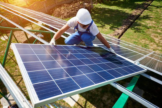 Solar jobs could be an avenue for Montana workers in coal-dependent sectors. (anatoliy_gleb/Adobe Stock)