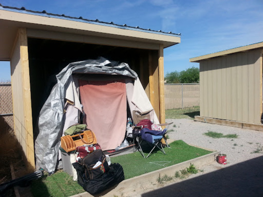 Las Cruces' Camp Hope provides temporary, transitional shelter in the form of tents, showers and cooking facilities while people experiencing homelessness transition to permanent housing. (nmcommunityofhope.org)