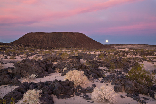 The Amboy Crater, outside Twentynine Palms, is part of the desert habitat that conservation groups hope to protect with funds from a new Desert Conservation Program. (Bureau of Land Management)