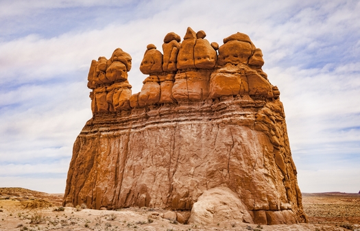 Utah's Goblin Valley State Park is one of four areas that could see oil and gas exploration if the BLM auctions off the parcels for mineral leases. (Colin/LindaMcKee/Adobe Stock)<br />