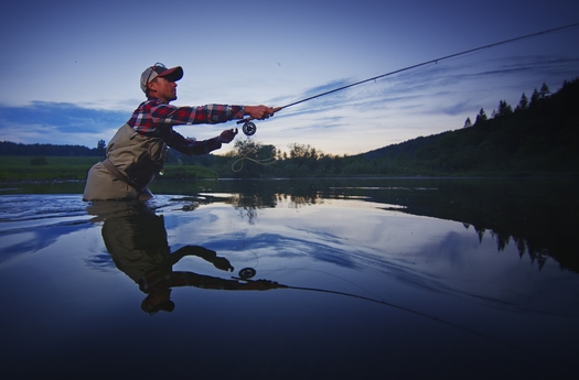 Droughts caused by climate change can lower water levels in creeks and streams and affect water quality, making it difficult, if not impossible, for anglers to pursue their sport. (Mikhail/Adobe Stock)