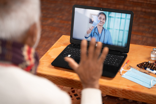 In April 2020, half of all eligible visits were performed via telehealth. (Adobe Stock)