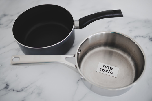 Some consumer groups say stainless-steel cookware is safer than nonstick pans, some of which can contain toxic PFAS chemicals. (Faithie/Adobe Stock)