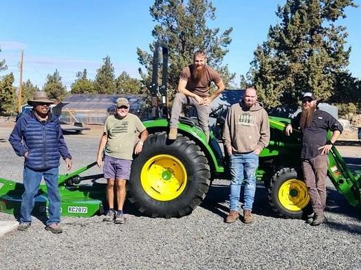 Veterans working on a central Oregon ranch supply produce for a restaurant in Bend. (Central Oregon Veterans Ranch)