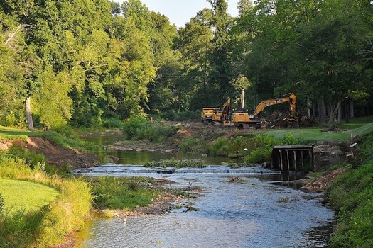 In October 2018, Hurricane Michael inundated Surry County, N.C., increasing sediment in the Mitchell River Watershed. (Resource Institute) 