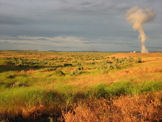 The Columbia Generating Station, a commercial nuclear facility, operates at Energy Northwest's campus, which is surrounded by the Hanford site. (Tobin/Flickr)