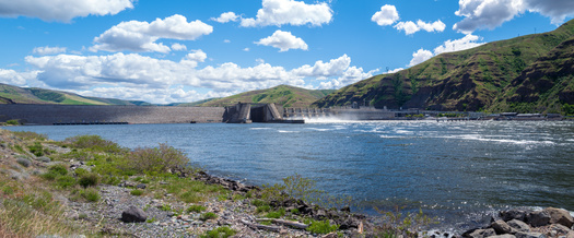 The Lower Granite Lake Dam on the Snake River is among the dams conservation groups want removed to help salmon. (davidrh/Adobe Stock)