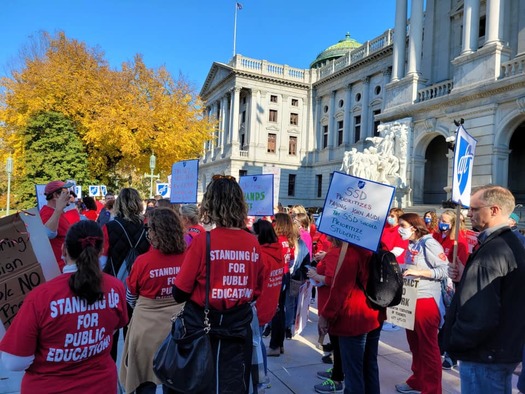 Many educators are without health insurance after the Scranton School Board authorized health-insurance cuts if the union went on strike. (Scranton Federation of Teachers Facebook)