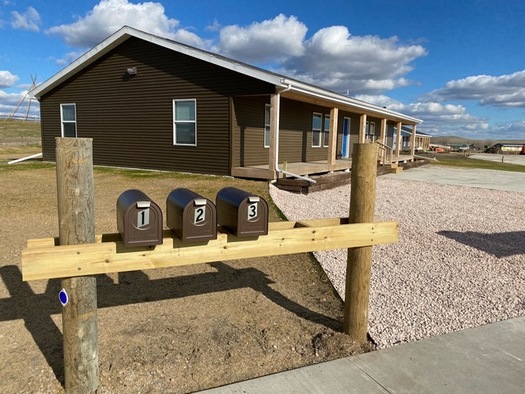 This is one the new homes in the Simply Smiles Children's Village on the Cheyenne River Reservation in South Dakota. The specialized homes provide culturally specific foster care to Indigenous children. (Simply Smiles)