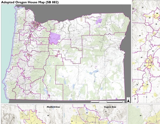 The Oregon Legislature adopted its maps on Sept. 27. (OregonLegislature.gov)