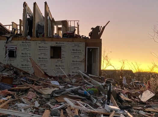 Tornado damage in western Kentucky continues to affect the operations of domestic-violence shelters in the region. (Tori Henninger) 