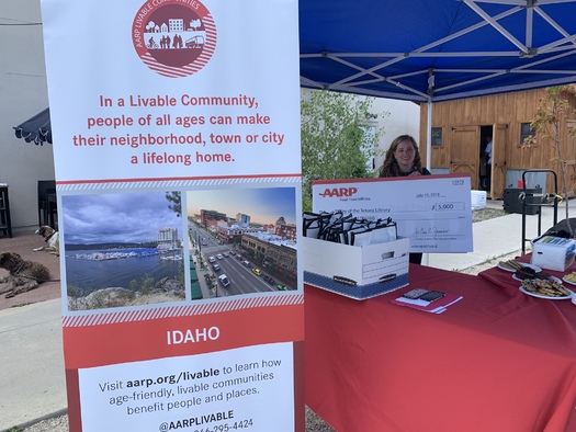 Cities like Victor, Idaho, have used Community Challenge Grant funding to increase accessibility to the area's library. (AARP Idaho)