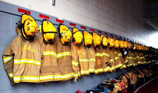 Nearly 70% of fire fighters in the United States are volunteers, which can be a barrier to getting support after traumatic events. (Peter Abzug/Adobe Stock)
