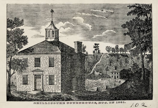 The Ross County Courthouse served as Ohio's first statehouse in 1803. (Ohio History Connection)