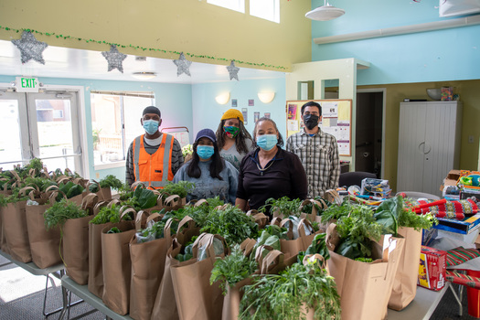 Urban Tilth distributes bags of produce in parts in the Richmond area, which is considered a 