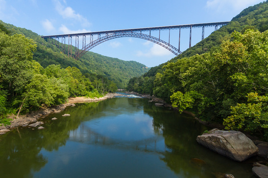 A new report found 73% of the state's assessed waterways, including in the New River Gorge, are impaired for drinking, swimming or aquatic life. (Adobe Stock)