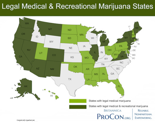 New Mexico could benefit from sales of recreational marijuana to neighboring Texans, where it is illegal, much as Colorado has benefited from sales to those traveling from the Land of Enchantment. (medicalmarijuana.procon.org)