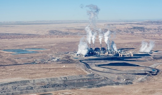 The San Juan Generating Station is a coal-fired electric power plant located near its coal source, the San Juan Mine, near Waterflow, N.M. (ecoflight.org)