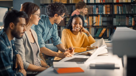 Multiracial bachelor's and associate degree students were the most likely of all racial and ethnic groups to report it was very difficult to remain enrolled in school in the fall of 2021, the report found. (Adobe Stock)
