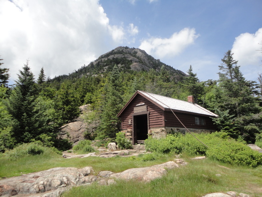 Jim Liberty Cabin is on the site of Peak House, a hotel that was built in 1891 and eventually destroyed by a windstorm. (NH Division of Historical Resources)