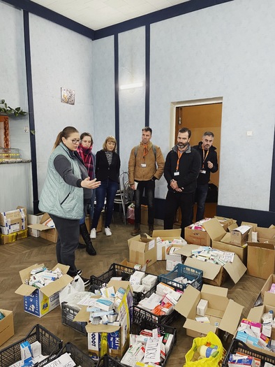 An Unarmed Civilian Protection team from Nonviolent Peaceforce has been assessing needs and working with local groups in Ukraine. (Photo courtesy of NP)