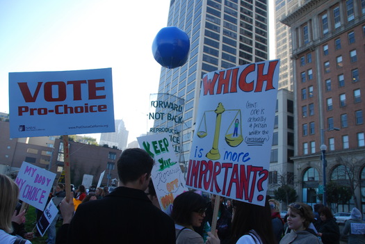 Most polls show a majority of Americans think Roe v. Wade should remain in place. (Steve Rhodes/Flickr)