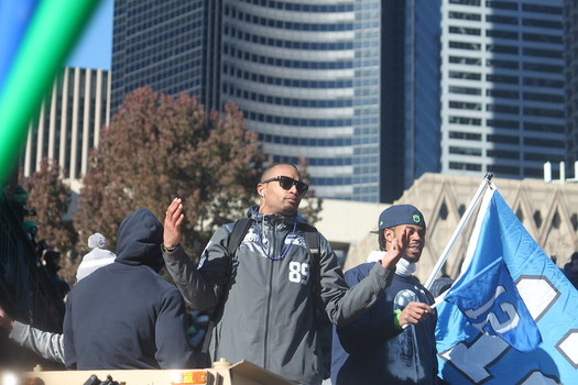 Doug Baldwin won the Super Bowl with the Seattle Seahawks in 2014. (Jeff/Flickr)