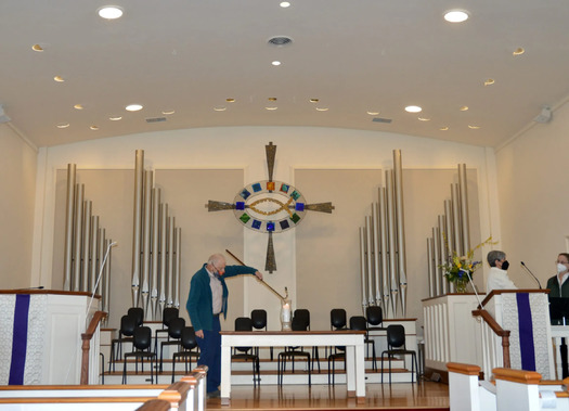 While its sanctuary was built in the 1940s, Rock Spring Congregational United Church of Christ dates back to 1912, when services were held outdoors. (Elizabeth McGowan)