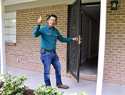 First-time home buyer Hector Aguilar worked in agriculture for 15 years to save for a down payment on a mortgage. When he searched for a financial institution to help make his dream come true, he found Self-Help. (Self-Help Credit Union)