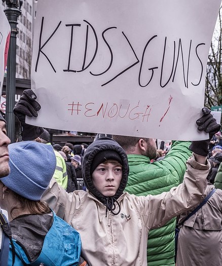 Rallies protesting gun violence in schools took place across the nation on Saturday. (Karney Hatch/Wikimedia Commons)