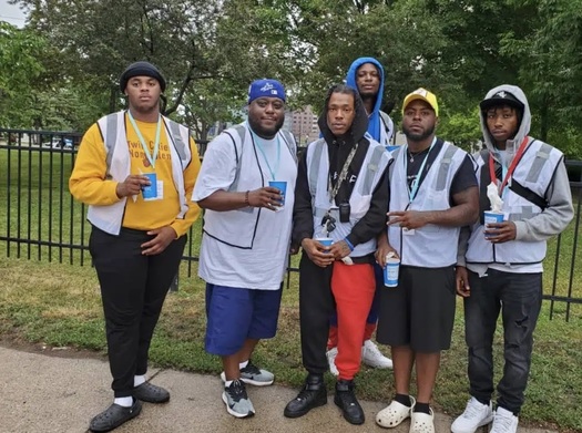 Community Peace Builders and their mentor are beginning to carry out de-escalation and relationship building efforts in North Minneapolis. (Photo courtesy of EMERGE)
