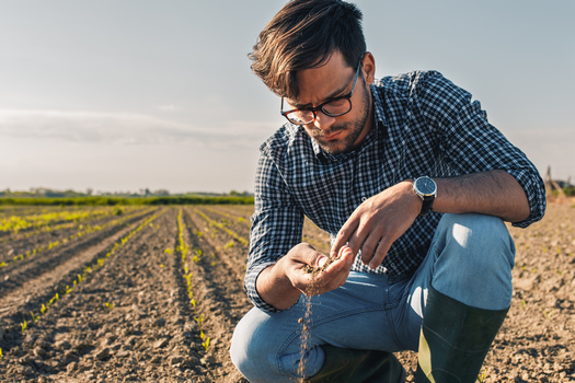 Farming practices that protect soil health can lead to climate resiliency. (Adobe Stock)