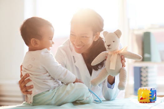 A report from the Georgetown University Center for Children and Families finds that as of 2018, the national rate of uninsured children improved by almost 9% since 1997, when the CHIP program started. (AnnaStills/Adobestock)