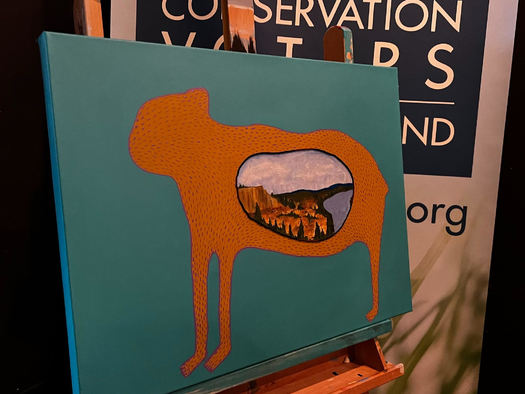 Artist Stella Nall made this painting of the Upper Missouri River Breaks National Monument, located in north central Montana. (Montana Conservation Voters)
