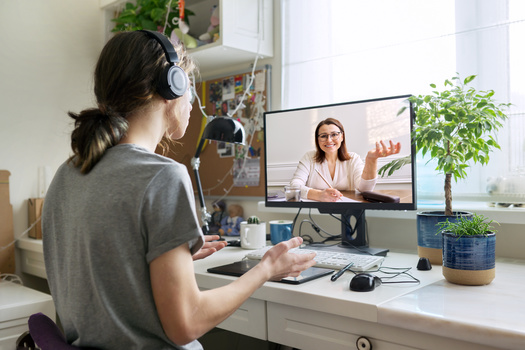 According to a 2021 study by the Substance Abuse and Mental Health Services Administration, there was a reduction in symptoms of depression, PTSD and anxiety when those surveyed used telehealth. However, there are some who feel little things could be lost in the conversion to a virtual world. (Valerii Honcharuk/Adobe Stock)