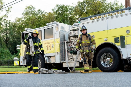 In the U.S., some 67% of firefighters are volunteers, according to the National Volunteer Fire Council. In New Hampshire, the percentage is even higher. (National Volunteer Fire Council)