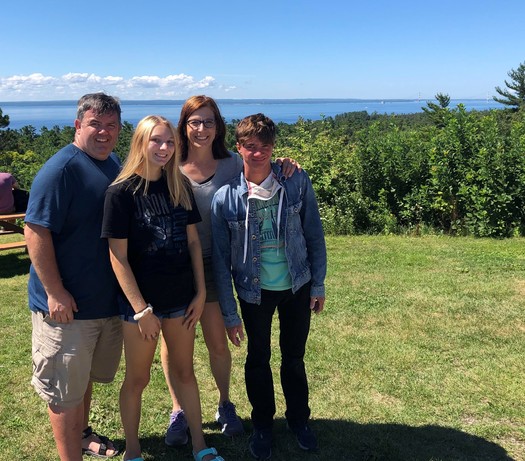 Laurene and Matt Sweet of Euclid adopted two teenagers in 2018. (Laurene Sweet)