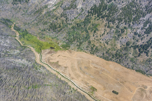 The Stibnite mine project is located in portions of the Payette and Boise national forests. (Ecoflight)