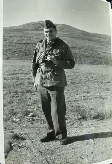 1st Lieutenant Joe Mondello, U.S. Army (Retired), at Fort Sill Artillery and Guided Missile Center in Oklahoma, 1956. President Joe Biden declared July 16 as National Atomic Veterans Day to remember the service and sacrifices of America's atomic veterans. (Photo courtesy Joe Mondello)  