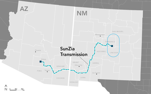 The SunZia Transmission wind project will be located in Torrance, Lincoln and San Miguel counties in New Mexico. (Photo courtesy of Pattern Energy)